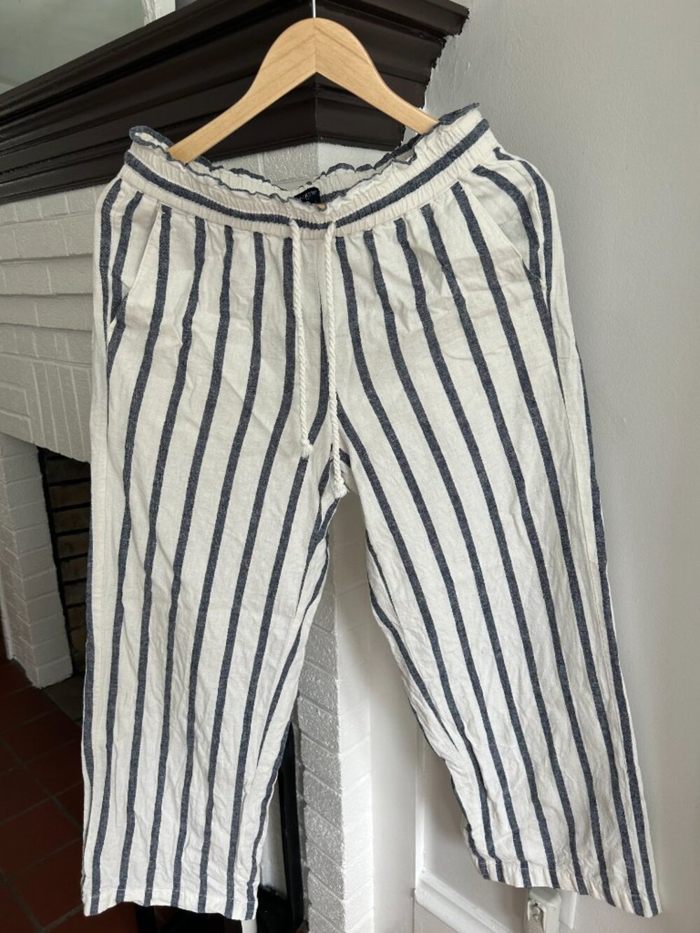J. Crew Stripped Summer Pants Size 6 100%Cotton